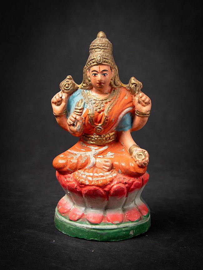 Old Indian pottery Lakshmi statue